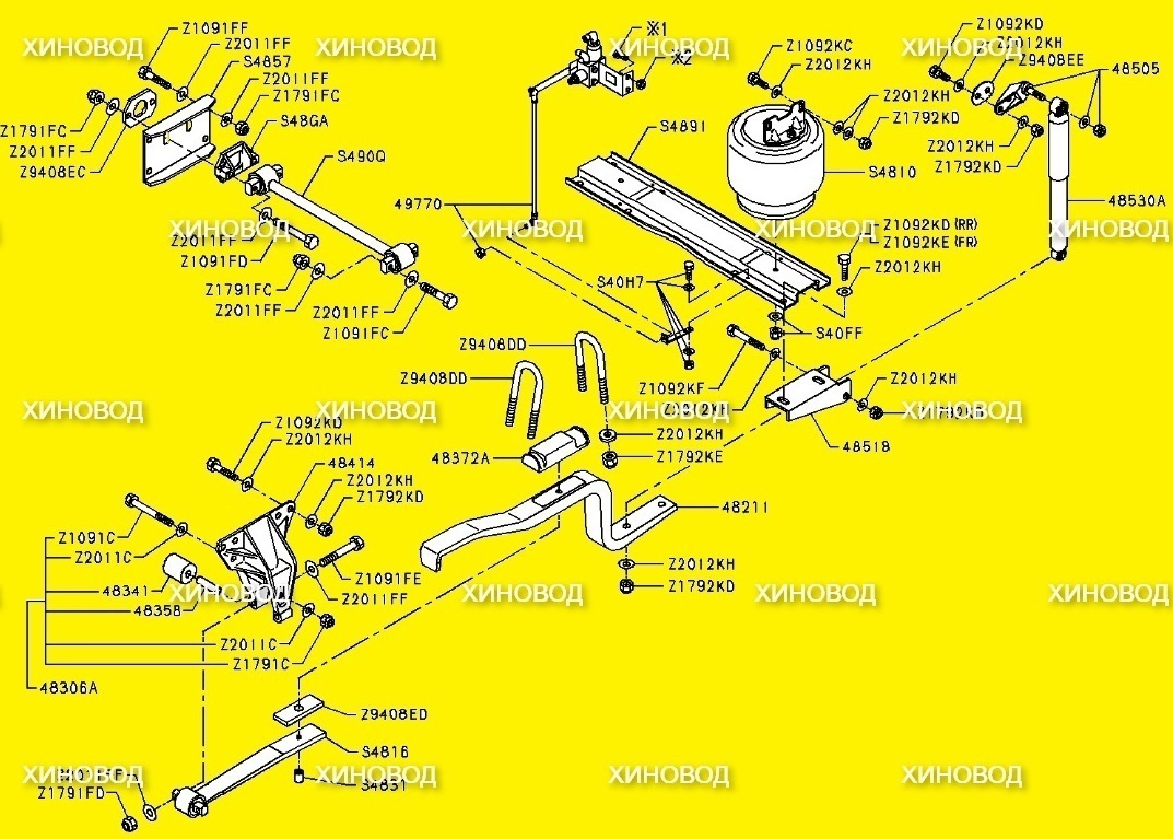 Электрическая схема хино 500